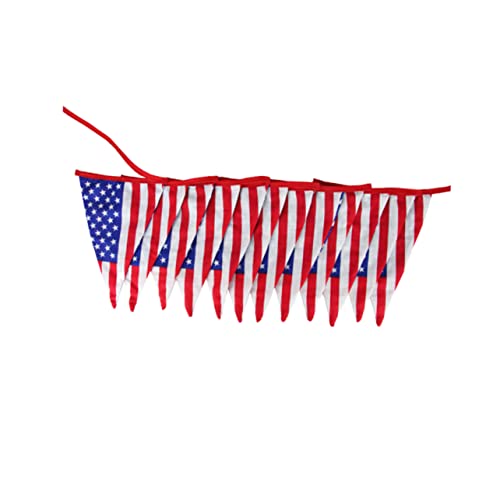 jojofuny Amerikanische Ammer 12 Girlande Der Amerikanischen Flagge Usa-Banner Usa-wimpel-Banner Amerika-Flagge Us Flagge Außenflagge Amerikanische Flagge Vereinigte Staaten Ländlich von jojofuny