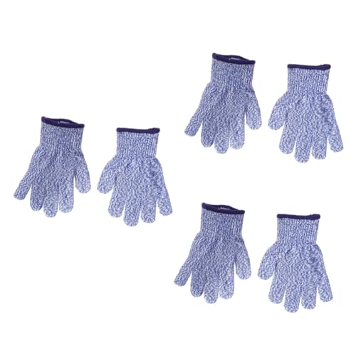 jojofuny 3 Paare Hitzebeständiger Handschuh Anti-schnitt-handschuhe Blaue Handschuhe Grillhandschuhe Backhandschuhe Küchenschnitthandschuh Schutzhandschuhe Baumwolle Filet Kind Draussen von jojofuny