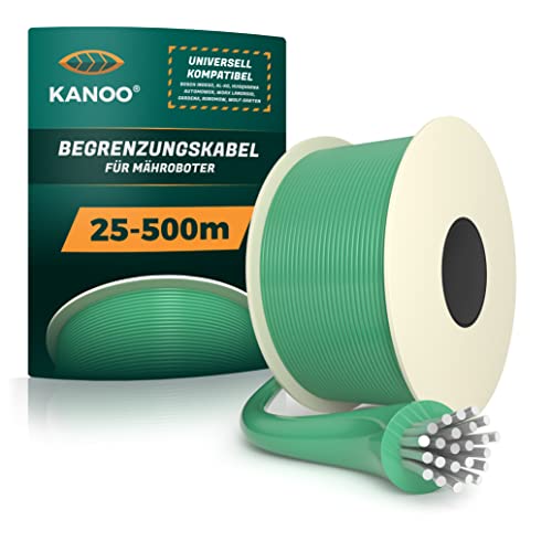 kanoo® Universal Begrenzungskabel für Mähroboter – Begrenzungsdraht für Rasenroboter – Premium Mähroboter Kabel Ø2,7mm (25m) von kanoo