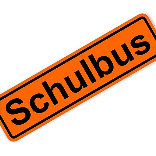 Schriftzug Schulbus 300x80 mm Magnetschild Magnettafel Schild 0,9 mm stark haftend runde Kanten von KDS