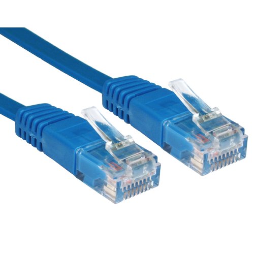 Flach Blau Ethernet Netzwerk LAN Patchkabel Kabel Lsoh Lszh Verluste Rauch 2 m [2 Meter/2m] von kenable