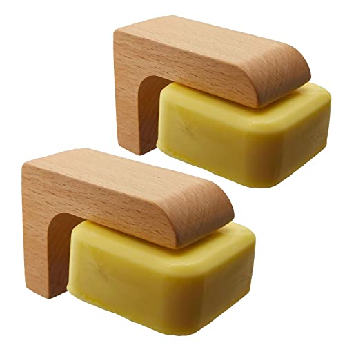 Magnetischer Seifenhalter aus Holz für Duschwand, magnetisch, lufttrocknender Seifenhalter, selbstentleerend, umweltfreundliche Holz-Seifenschale für Seifen und Bart-Shampoo-Bars, 2 Sets von kep-Mve