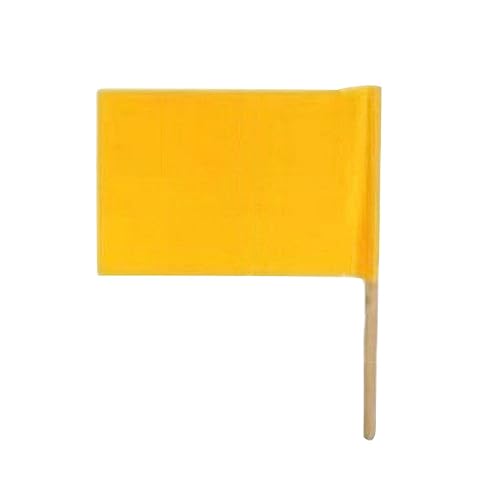 kesurpae 20x30cm/30x40cm Kleine Flaggen Flagge DIY Dekoration Reine Farbe Morgengymnastik Banner Sport Treffen Tanzen Requisiten Party Favors, Gelb/20x30cm von kesurpae