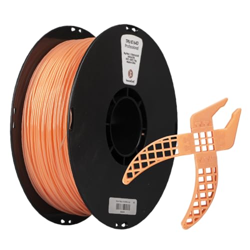 TPU 64D Filament 1,75mm, kexcelled 1kg Spule (2,2lbs), Flexibles Weiches 3D Drucker Filament, Abnutzungswiderstand, Maßgenauigkeit +/- 0,05mm, Errötendes Rosa von kexcelled