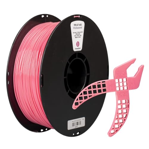 TPU 64D Filament 1,75mm, kexcelled 1kg Spule (2,2lbs), Flexibles Weiches 3D Drucker Filament, Abnutzungswiderstand, Maßgenauigkeit +/- 0,05mm, Wassermelone Rosa von kexcelled