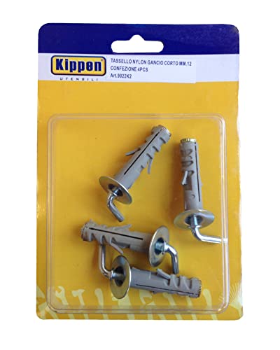 kippen 9022K2 Set bestehend aus 4 Dübeln zur Erweiterung von 12 mm mit kurzen Haken von kippen