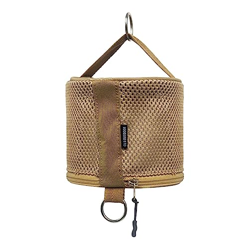 kowaku Toilettenpapierhalter für den Außenbereich, Organizer für Taschentuchrollen, Toilettenpapier-Aufbewahrungshalter, hängender Papierrollenhalter, Khaki von kowaku