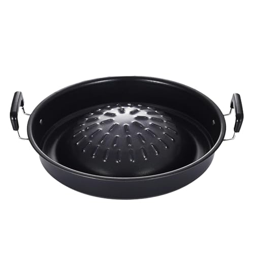 kowaku Thailändische koreanische, Barbecue-Grillaufsatz, Camping- für Shabu-Gemüse, Ei, Fleisch, Knoblauch, Koreanisches Kochgeschirr, Schwarz 35cm von kowaku