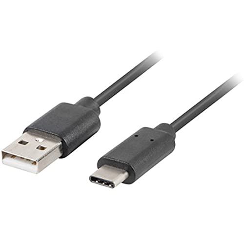 USB-Kabel Lanberg 2.0 männlich/USB c Male Schnellladung 3.0 1,8 m schwarz von Lanberg