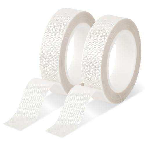 1,5 cm x 10 m, 2 Rollen Reibungsarmes Klebeband, PTFE Klebeband Schubladenführung Band Abriebfestigkeit Anti Quietsch Klebeband Oberflächenschutz für Holz, Schränke, Vorhänge, Möbel (Weiß) von lasuroa