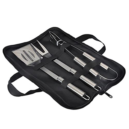 BBQ Grillwerkzeug Set Edelstahl Grillbesteck Set Spatel Gabel Clip Perfektes BBQ Grillzubehör Geschenktüte Paket Bbq Grill Werkzeug Set 3 Stück 7 Stück Edelstahl für Outdoor Grill von lazyfun