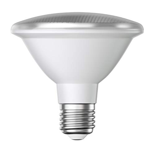 ledscom.de E27 LED Leuchtmittel, PAR30 kurzer Hals, warmweiß (2700 K), 12,9 W, 994lm, 42°, Reflektorspiegel (silber), LED Relektor-Lampe, Reflektor, Spot-Light, Strahler, Flutlicht, Halogen-Lampe von ledscom.de