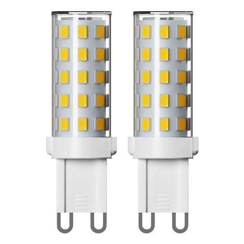 ledscom.de 2 Stück G9 LED Leuchtmittel, warmweiß (2800 K), 3,5 W, 485lm, 3-Stufen-Dimmer von ledscom.de