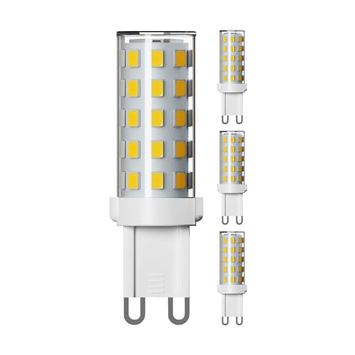 ledscom.de 4 Stück G9 LED Leuchtmittel, warmweiß (2800 K), 3,5 W, 485lm, 3-Stufen-Dimmer von ledscom.de