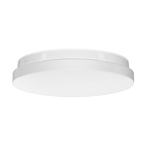 ledscom.de LED Feuchtraumleuchte/Deckenleuchte/Badlampe BADU, rund, 260mm Ø, IP44, 24 W, 2460lm, warmweiß, Innenleuchte, Energiesparend, Badezimmer-LED, Langlebigkeit, Spritzwasserschutz von ledscom.de