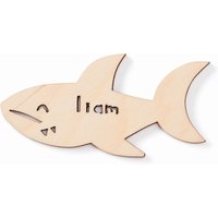 Benutzerdefinierter Magnet - Haifisch-Magnet Holzlaserschnitt-Personalisierter Kühlschrankmagnet von lightpaper