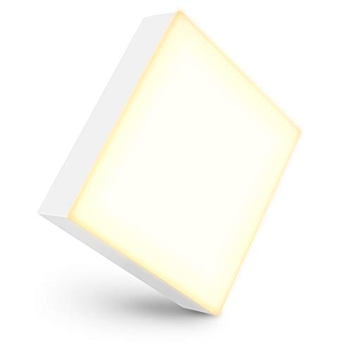 linovum paniled LED Panel Deckenleuchte flach nur 26 mm - 12 Watt 230V Licht warmweiß - Deckenpanel Aufbauleuchte quadratisch von linovum