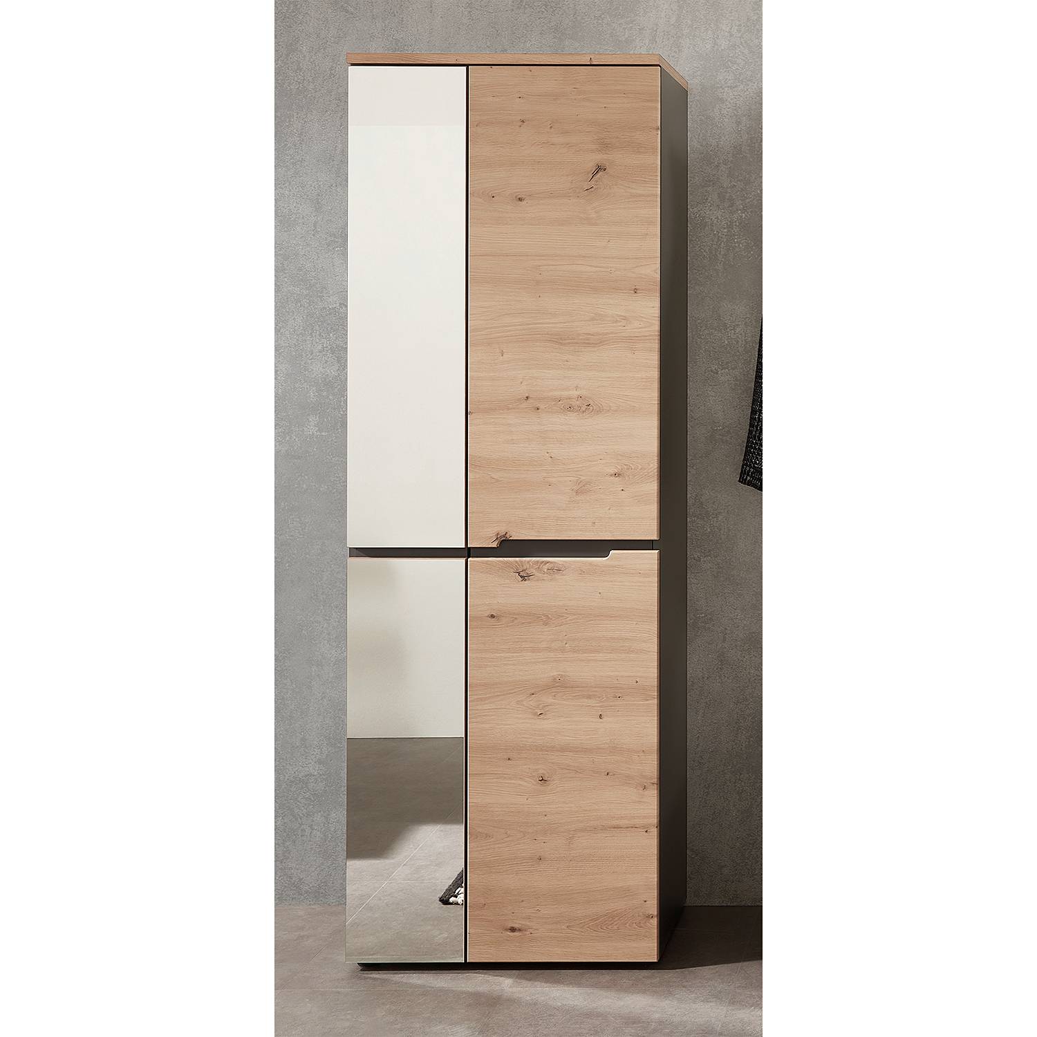 Garderobenschrank Moosic 65 cm Spiegel von loftscape