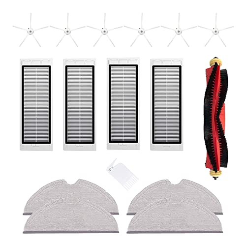 lohill Filter Bürste Wischtuch Zubehör Set für Xiaomi Roborock E5 E4 S5 Max S6 Pure S6 maxV Staubsauger Roboter Ersatzteile (16 Stück) von lohill