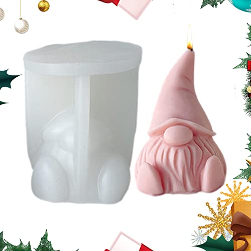 Silikonform Weihnachten | Silikonformen Gießformen Weihnachten | Silikonform Wichtel | 3D Wichtel Silikonform Zwerg Weihnachts Kerze Formen Seifenform Für Seife Candy Kerze Weihnachten Ornament Machen von lovemetoo