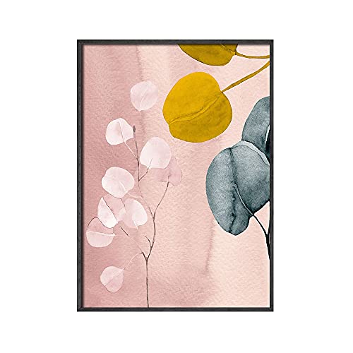 Nordic style senf eucalyptus poster botanische leinwand malerei bauernhaus wandkunst bilder für wohnzimmer dekoration(Color:B,Size:30x40cm No Frame) von luose