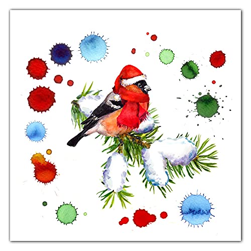 Nordische Kalligraphie Farbe Vogel Papagei Muster Poster Druck Tier Modularer Leinwand Malerei Weihnachtsbaum Hut Wohnkultur Kunst(Color:E,Size:50x50cm No Frame) von luose