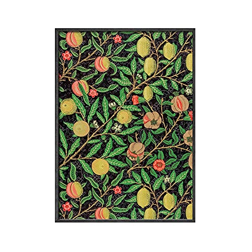 William Morris Poster Ausstellung Kunstdruck Blumen Vintage Botanische Frucht Muster Badezimmer Leinwand Malerei Dekoration Dekor (Color : A, Size : 50x70cm No Frame) von luose