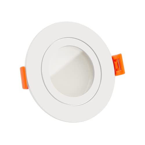 luxvenum LED Einbaustrahler IP44 GU10 230V 7W - 1x dimmbare LED Deckenleuchte 59mm, 120° Abstrahlwinkel, 93 CRI, Deckenspots für Badezimmer, Küche, Außenbereiche, Farbe Weiß, 5000K luxvenum LED Einbaustrahler IP44 GU10 230V 7W - 1x dimmbare LED Deckenleuchte 59mm, 120° Abstrahlwinkel, 93 CRI, Deckenspots für Badezimmer, Küche, Außenbereiche, Farbe Weiß, 5000K von luxvenum