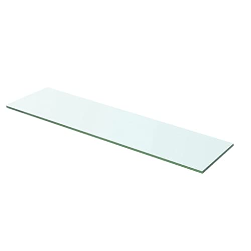 Glasregal Wandregal, Regal Schwebend Wandregal Glasregal Regalboden Glas Transparent 60 cm x 12 cm Wandablage Badregal Ablage Regale Glas Badezimmer Klarglas von lvssiao