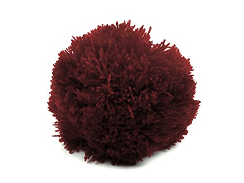 2 Bommeln / Wollbommeln / Pompons, 10cm mit einer großen Farbauswahl, Farbe:merlot von maDDma