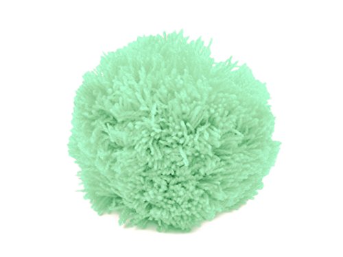 2 Bommeln / Wollbommeln / Pompon, 7cm mit einer großen Farbauswahl (2 Stück), Farbe:minze von maDDma