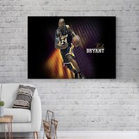 Kobe Bryant Leinwand, Wandkunst, Wanddekor, Leinwandbild, Moderne Wandkunst von madebysrk