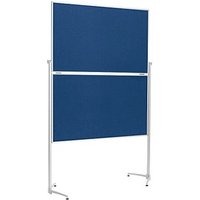 magnetoplan Moderationswand 120,0 x 150,0 cm marineblau von magnetoplan