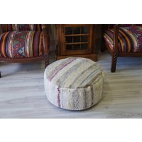 Rundes Bodenkissen Pouf Bezug Fußhocker Sitzsack Ottoman Stuhlkissen Für Bodensitz Natur Baumwolle Material Innen Outdoor Nützliche von mamcanart