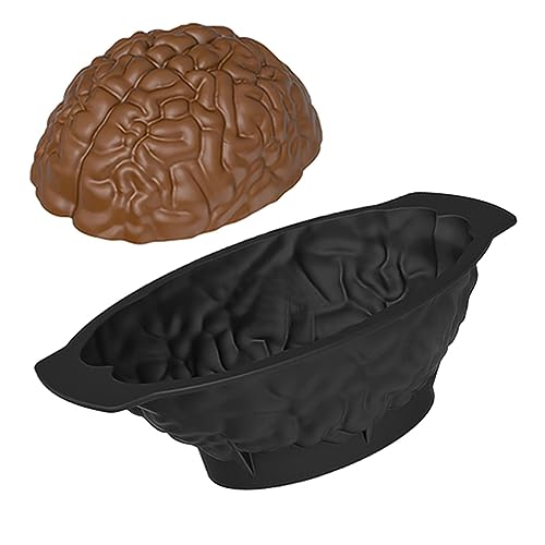 Gehirn-Kuchenform, Silikonform für Kuchendekoration Backwerkzeuge | Realistische Gehirnform Gehirnformen für Epoxidharzguss Kuchendekoration Backwerkzeuge für Halloween-Party-Requisiten Mantong von manting