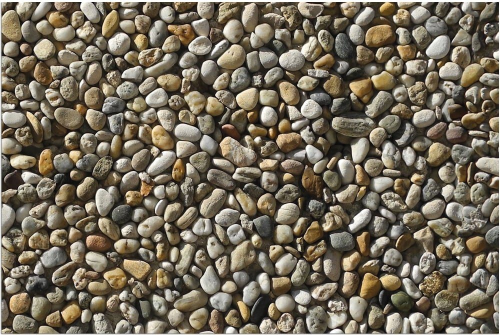 Fußmatte Türmatte Steine Natur-Optik in 40x60 cm als Fussabtreter, matches21 HOME & HOBBY, rechteckig, Höhe: 5 mm, Rutschfester Türvorleger für innen als waschbare Schmutzfangmatte von matches21 HOME & HOBBY