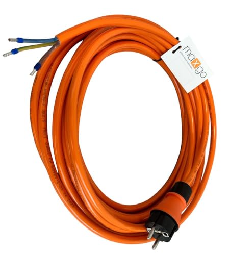 Anschlussleitung Anschlusskabel Geräteanschlusskabel Kabelstecker Stromkabel mit Schuko oder CEE-Stecker PUR H07BQ-F 2X1,0mm² - 5X2,5mm² Außen 16A IP44 orange 3-20m, TYP:H07BQ 3X1.5mm² - 3m von maxgo