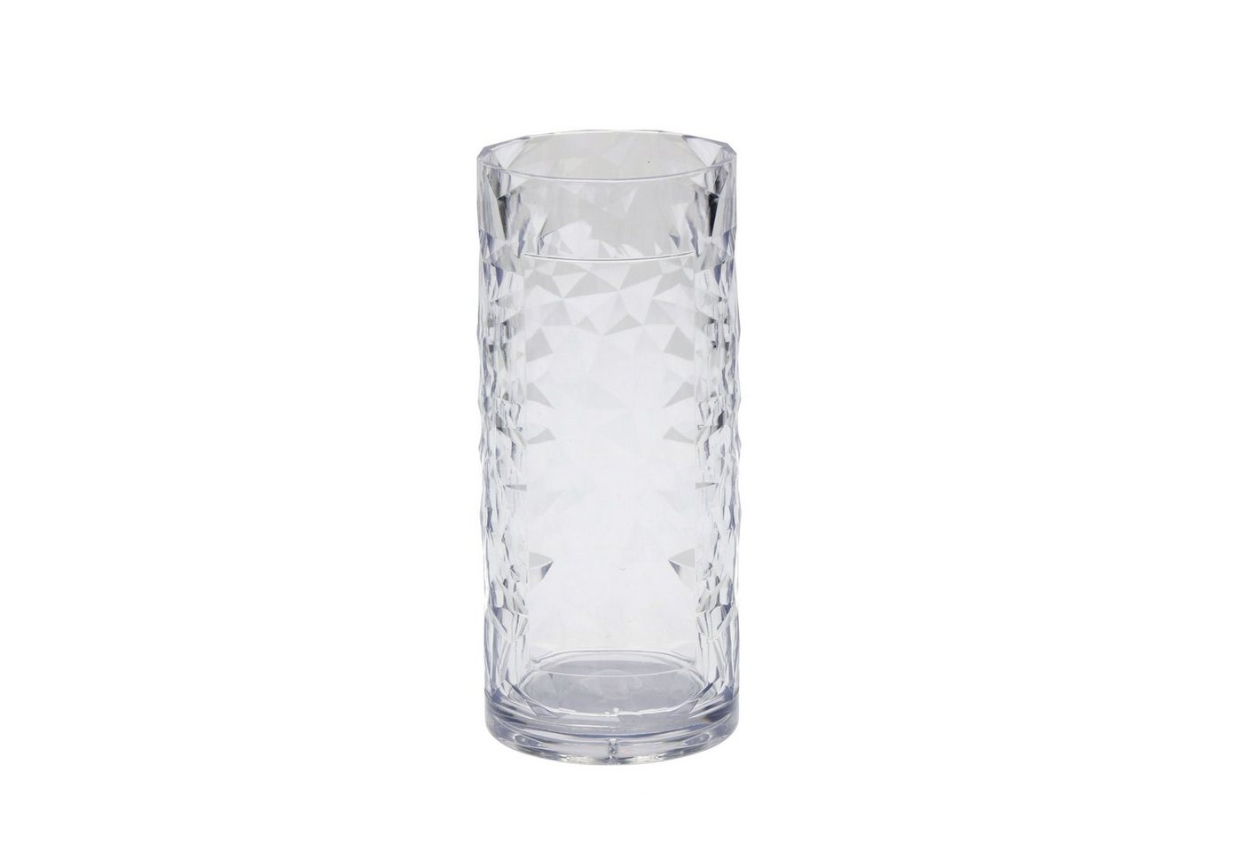 mehrweg.pro Mehrwegbecher Longdrinkbecher "Crystal", 0,3 l, Kunststoff, (Sparset, 40-tlg., 40), Aufwendigen Kristall-Design von mehrweg.pro