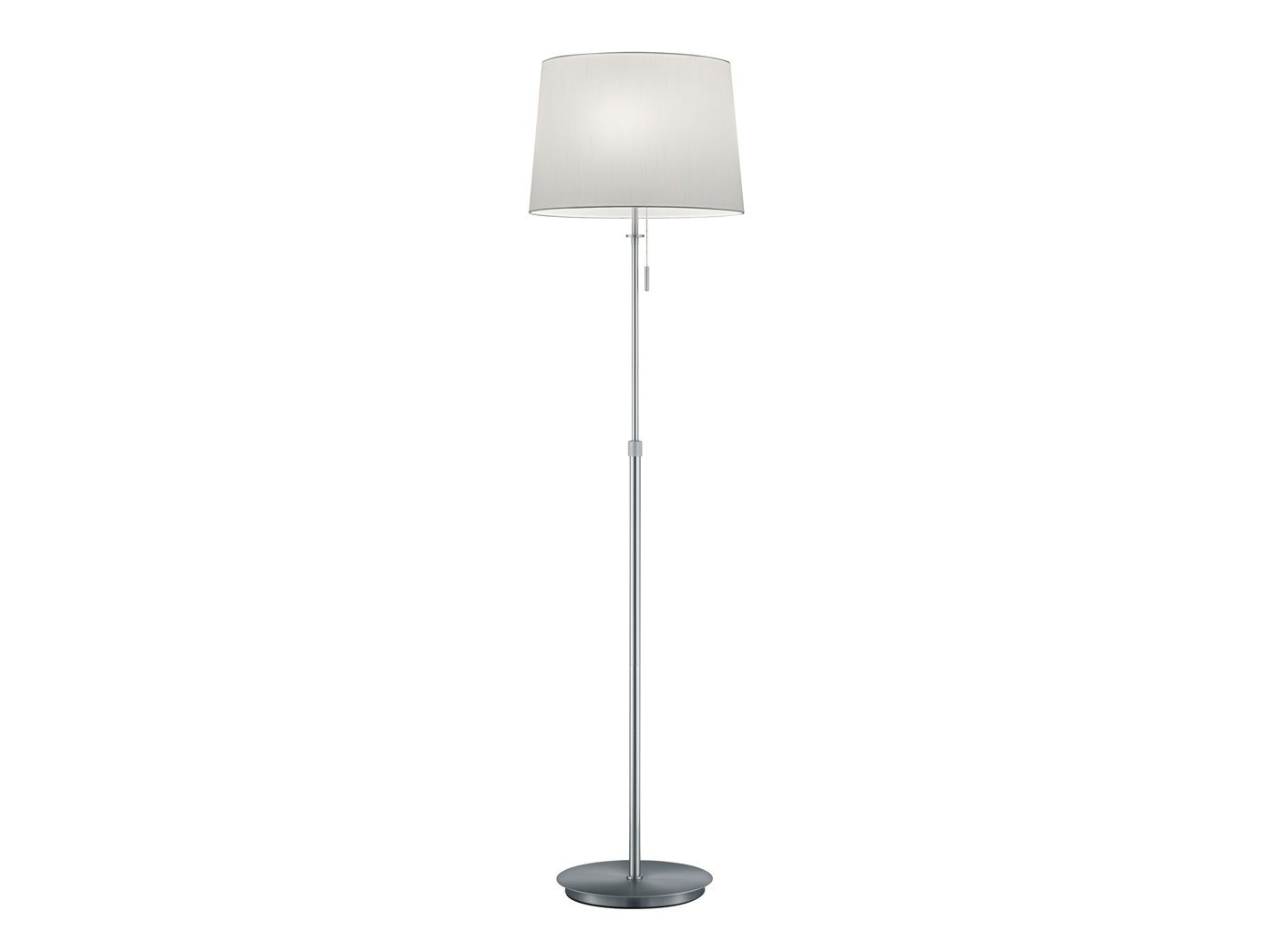 meineWunschleuchte LED Stehlampe, LED wechselbar, Warmweiß, Design-klassiker höhenverstellbar für Ecke mit Stoffschirm H 138-180cm von meineWunschleuchte