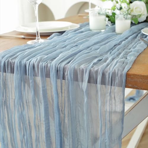 meioro Dustyblue Modische böhmische durchsichtige Käse Tuch Tischdecke 90x300 cm, Küche und Esstisch Dekoration, Innenferien Hochzeitsfeier und Geburtstagsdekoration meioro Dustyblue Modische böhmische durchsichtige Käse Tuch Tischdecke 90x300 cm, Küche und Esstisch Dekoration, Innenferien Hochzeitsfeier und Geburtstagsdekoration von meioro