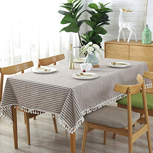 meioro Gestreifte Tischläufer Fringe Tischläufer Einfache und Elegante Heimtextilien für Den Innen- und Außenbereich, 120x160cm meioro Gestreifte Tischläufer Fringe Tischläufer Einfache und Elegante Heimtextilien für Den Innen- und Außenbereich, 120x160cm von meioro