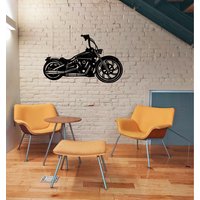 Metall-Motorrad-Schild, Motorrad-Motorrad-Metall-Wandkunst, Harley-Davidson-Schild, Einweihungsgeschenk Für Biker, Garagendekoration von metalartbyelegance
