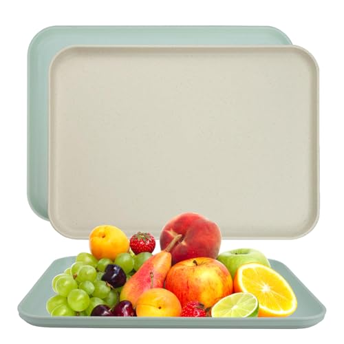 milaosk Tablett Serviertablett,2 Stücke Serviertablett Kunststoff Rechteckiges Kleines Tablett Serving Tray Tablett lein für Küche Café Esszimmer 30.5 * 22cm milaosk Tablett Serviertablett,2 Stücke Serviertablett Kunststoff Rechteckiges Kleines Tablett Serving Tray Tablett lein für Küche Café Esszimmer 30.5 * 22cm von milaosk