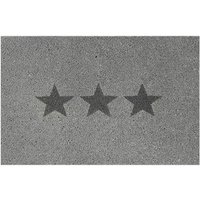 Fußmatte Stars Kokos hellgrau, 40 x 60 cm Matten Fußmatten Schmutzmatte - Andiamo von Andiamo