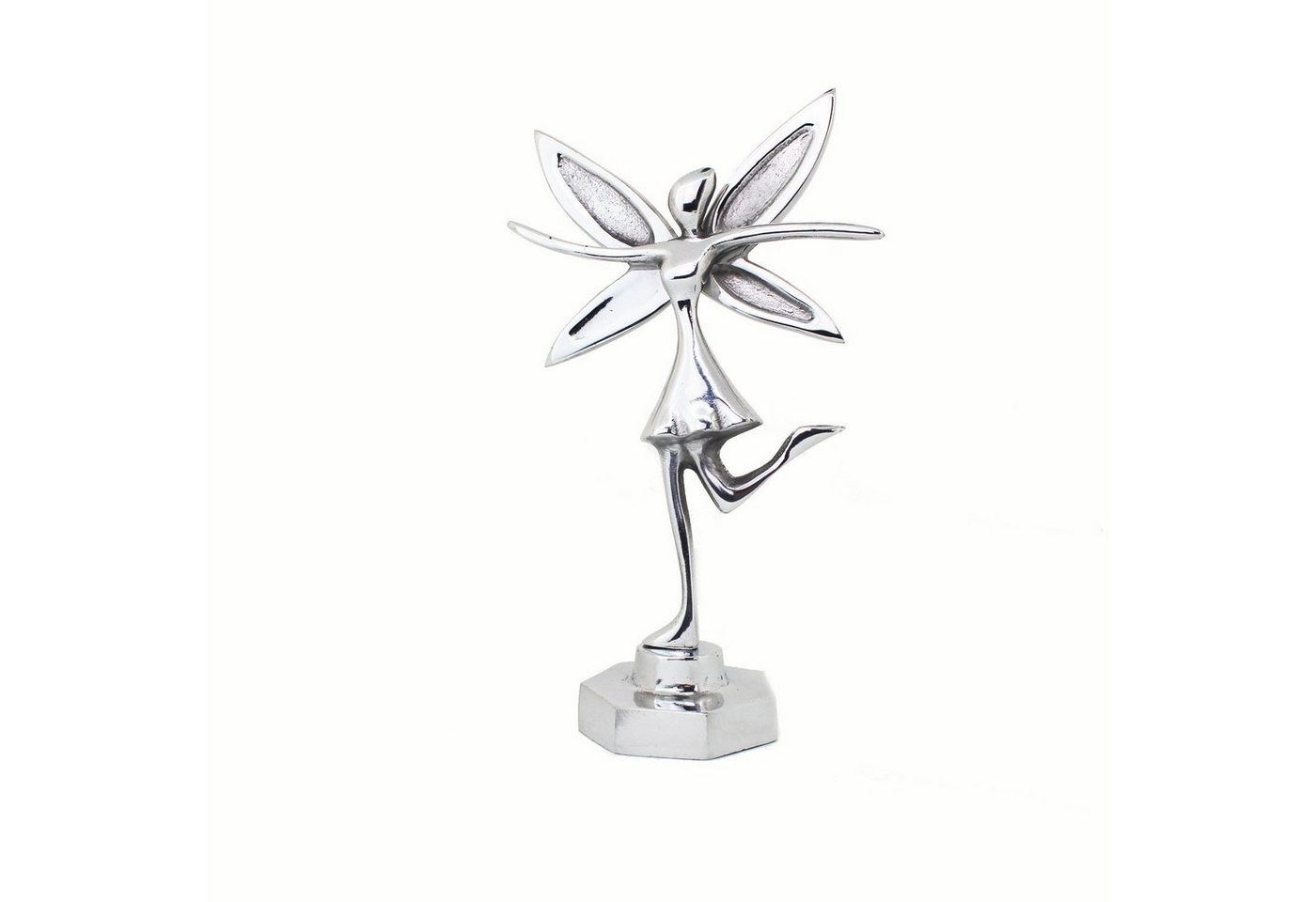 mitienda Dekoobjekt Deko Elfenfigur aus Zinn silber 24cm von mitienda