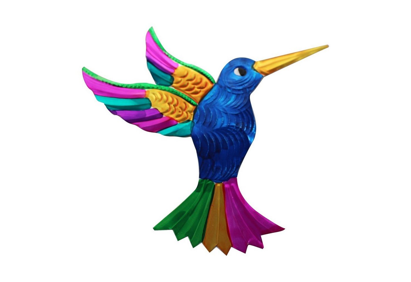 mitienda Wanddekoobjekt Wanddeko Kolibri blau, Dekoanhänger von mitienda