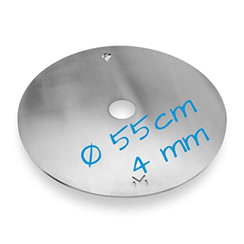 mocisa Grillplatte Feuerplatte Ø 55 cm für Fassgrill | Kugelgrill | Raketenofen | Stahl blank 4mm | Made in Bavaria | Plancha | Feuerring | BBQ Ring | BBQ Disc mocisa Grillplatte Feuerplatte Ø 55 cm für Fassgrill | Kugelgrill | Raketenofen | Stahl blank 4mm | Made in Bavaria | Plancha | Feuerring | BBQ Ring | BBQ Disc von mocisa