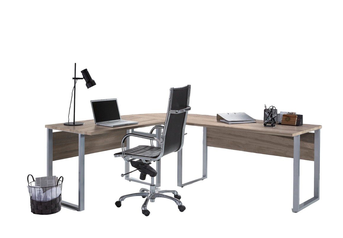 moebel-dich-auf Schreibtisch OFFICE EDITION (Schreibtisch, 1-St., Winkelschreibtisch in 2 Farbvarianten), wechselseitig montierbar - Made in Germany von moebel-dich-auf