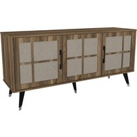 Sideboard Logan walnuss Nachbildung grau B/H/T: ca. 160x76x45 cm von moebel17