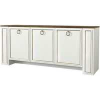 Sideboard Sansa weiß walnuss Nachbildung B/H/T: ca. 180x76x45 cm von moebel17